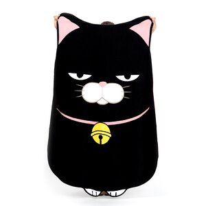 Hige Manjyu Diecut Cat Blanket Kuromame