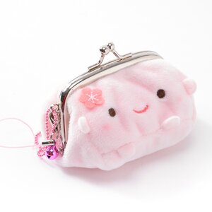 Hannari Tofu Gamaguchi Coin Pouch Ume Tofu