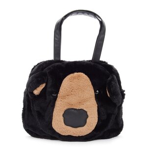FLAPPER Bear Face Tote Black