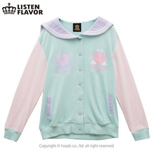 LISTEN FLAVOR Angel and Devil Sailor Blouse Mint