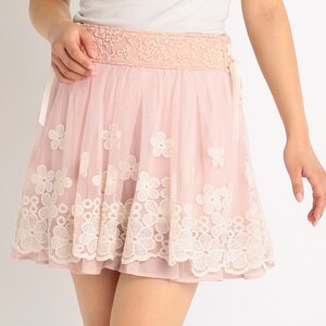 LIZ LISA Lacy Sukapan Skirt Pink
