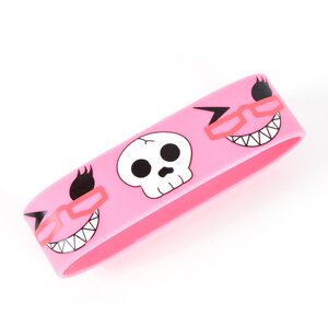 Black Butler Grell Sutcliffe Pink PVC Wristband