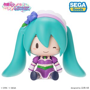 Hatsune Miku x Love and Berry: Dress Up and Dance! Fuwapuchi Chibi Figure Kirarin Purple [Pre-order]