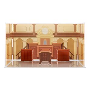 Ace Attorney Court Acrylic Diorama Background