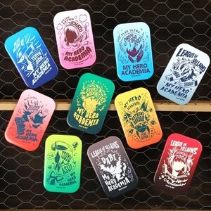My Hero Academia Hero T-Shirt Character Badge Collection Box Set