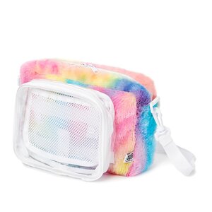 TOM Ita-bag: Fluffy Shoulder Bag Rainbow