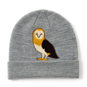 Zoo Animal Beanie Gray - Owl