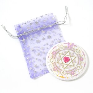 Magic Circle Tin Badge Mirror Purple