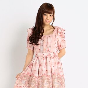 LIZ LISA Raspberry Pattern Dress Pink