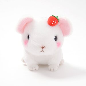 Kyun to Naki Usagi Noichigo Pika Plush Collection (Ball Chain) Shiro Pika