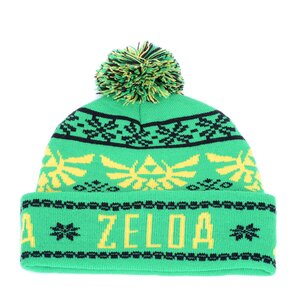 Nintendo Zelda Fair Isle Cuff/Pom Beanie KC3FQKNTN