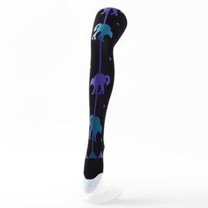 Chiharu Kikuchi 60's Inspired Cat Tights Black