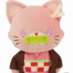 Kimetsu no Yaiba Cat Plush Keychain Collection Nezuko Kamado