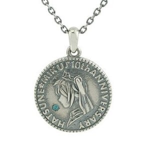 Hatsune Miku 10th Anniversary Oxidized Coin Pendant 45 cm