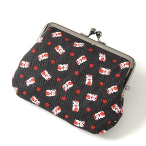 Buden Double Gamaguchi Coin Pouch Maneki Neko