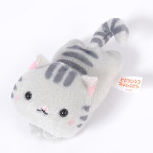 Tobitsuku Nyanko Puchi Character Clothespins Gray Tabby