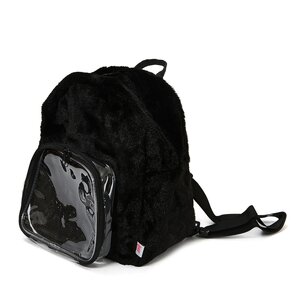 TOM Ita-bag: Fluffy Backpack Black