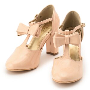 LIZ LISA Enamel Strap Pumps Pink M