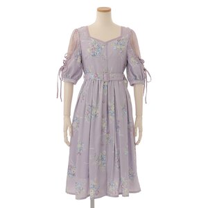 LIZ LISA Bouquet Pattern Dress Purple