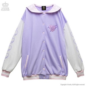 LISTEN FLAVOR Love Struck Sailor Collar Blouson Lavender