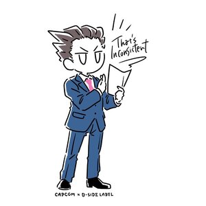 Capcom x B-Side Label The Great Ace Attorney Sticker Collection Vol. 3 Phoenix Wright