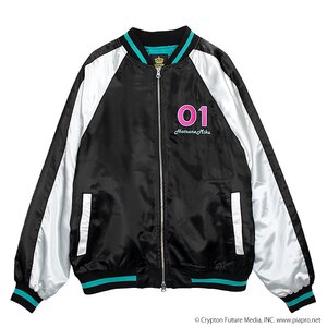 LISTEN FLAVOR Hatsune Miku Sukajan Jacket Black