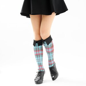 ERIMAKI SOX Checkered High Socks Blue