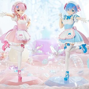 TENITOL Re:Zero -Starting Life In Another World- Yumekawa Maid Rem & Ram Set w/ Bonus