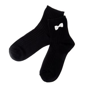 coudre un Colorful Ribbon Black Socks White