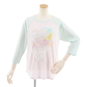 milklim Suyasuya Raglan Top Light Pink x Mint
