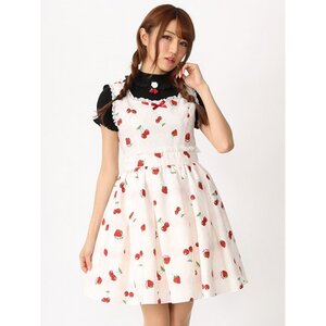 Ank Rouge LacyCherryBerry Jumper Skirt Pink