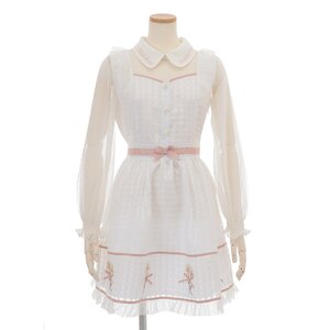 LIZ LISA Margaret Embroidered Dress White