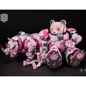Sin Series SIN-03P Sloth & Mecha Bear & Mecha Rhino 1/10 Scale Plastic Model Kit Set [Pre-order]