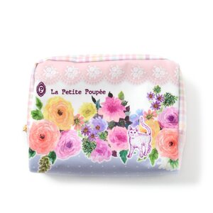 La Petite Poupée Check Cat Box Pouch