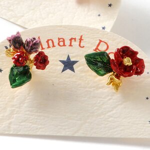 Palnart Poc Camellia Earrings Red