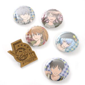 EVA STORE TOKYO-01 Original 5th Anniversary Pin & Tin Badge Set