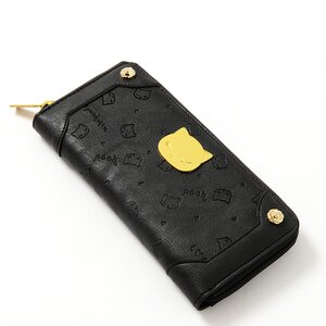 Paruru Pooh Long Wallet Black