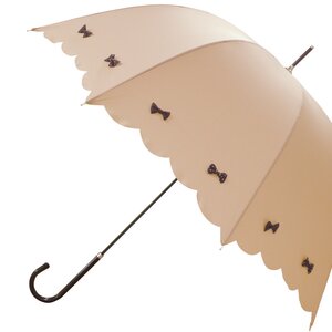 pink trick Colorful Ribbon Umbrella (Rain/UV Protective) Beige