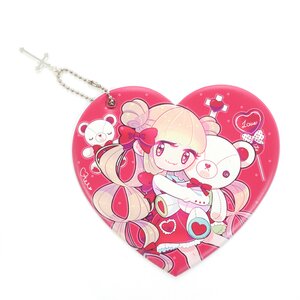 BEMINE Teddy & Girl Heart-Shaped Pass Case