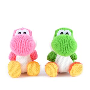 amiibo: Yoshi's Woolly World - Green Yarn Yoshi & Pink Yarn Yoshi (Set of 2)