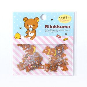 Rilakkuma Seal Market Seal Bits Blue & Pink