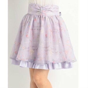 LIZ LISA Ballerina Print Skirt Purple
