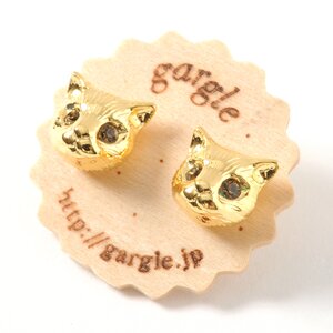 gargle Catsⅱ Gold Earrings