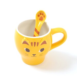 Nyao Mug & Paw Spoon Tabby