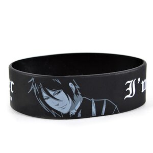 Black Butler Sebastian PVC Wristband
