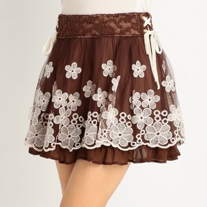 LIZ LISA Lacy Sukapan Skirt Mocha
