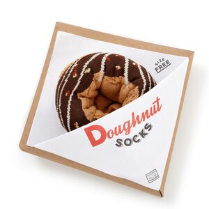 Doughnut Socks Chocolate Glazed