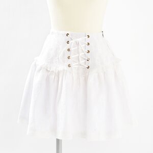 Swankiss Corset Style Skirt White