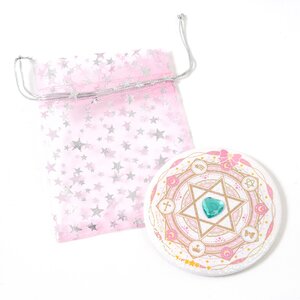 Magic Circle Tin Badge Mirror Pink