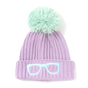 Megane Pom Pom Beanie Light Purple